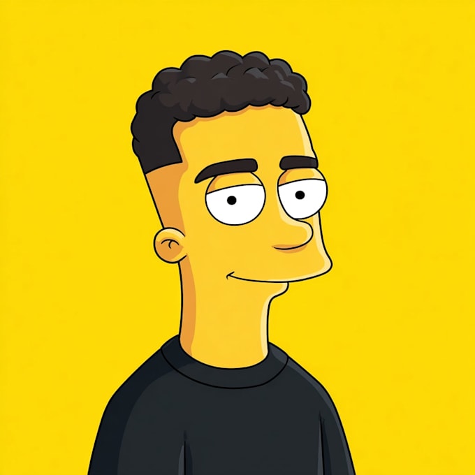 draw you as a yellow cartoon simpsons style