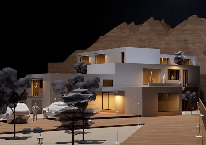 do maquette rendering for architectural projects