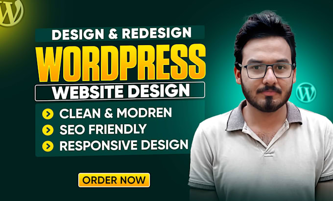 build wordpress website development, business website or wordpress blog website