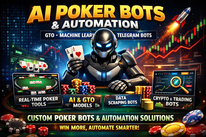 develop ai poker bots, gto models, and real time poker tools