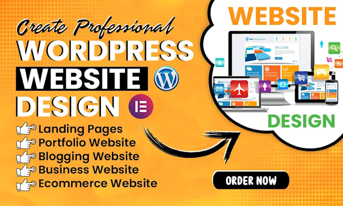 design a professional wordpress website using elementor pro
