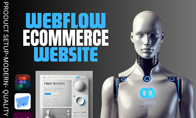 design modern webflow ecommerce website for online stores