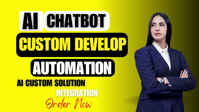 develop business ai agent chatbot, ai website developer custom chatbot