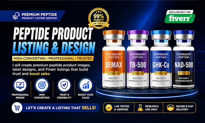 do product label design, peptide sarms, peptide vial label