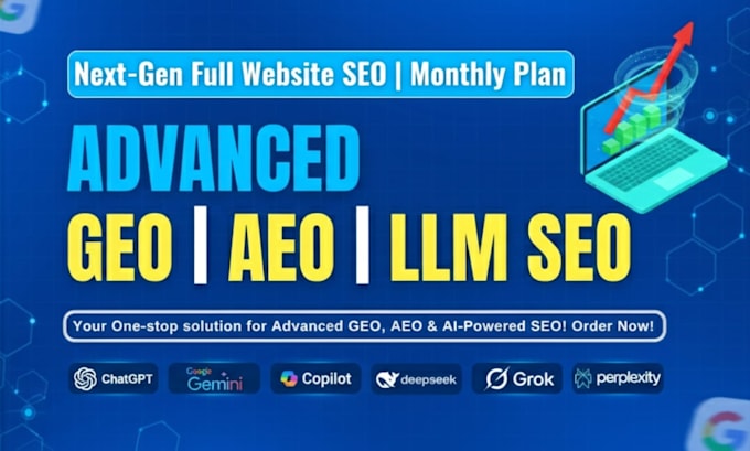 do monthly aeo, GEO, llm, and ai SEO for any website