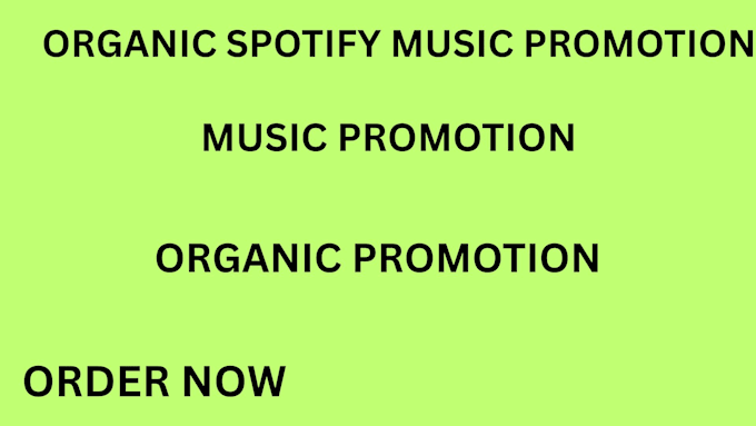 do organic spotify campaign