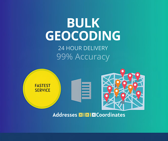 do bulk geocoding and reverse geocoding addresses in 24 hours
