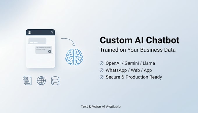 build ai chatbots, voice ai agents on custom data