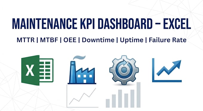 create a maintenance KPI dashboard to reduce downtime and improve reliability