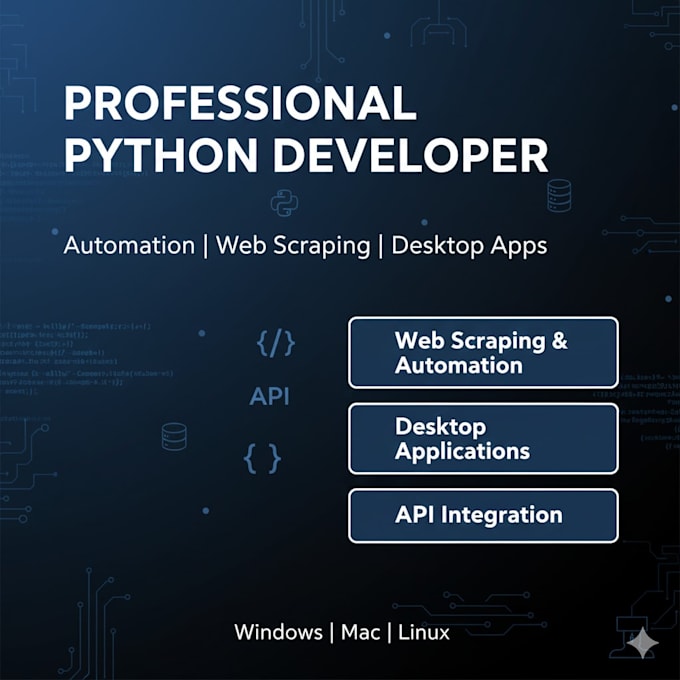 develop python projects, python assignments and automation