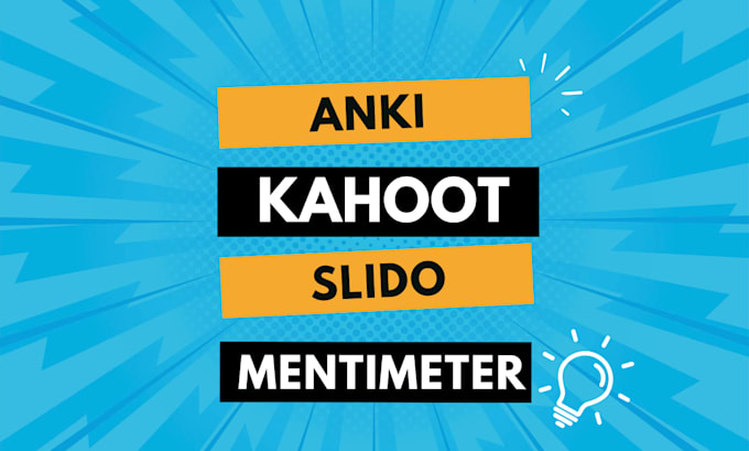 create anki flashcards kahoot slido and mentimeter interactive learning content