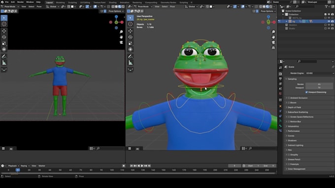 Modify and rig3d nfts,face track,rig3d for livestream,vtuber,vroid ...