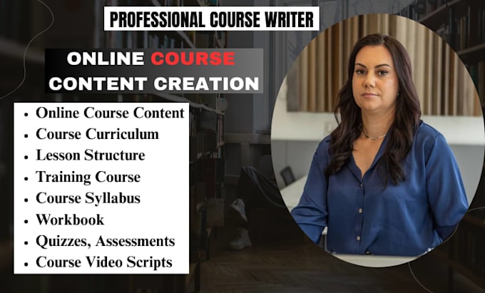 craft informative online course content, course curriculum training course