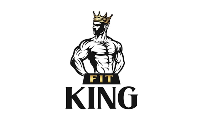 design awesome best fit king logo