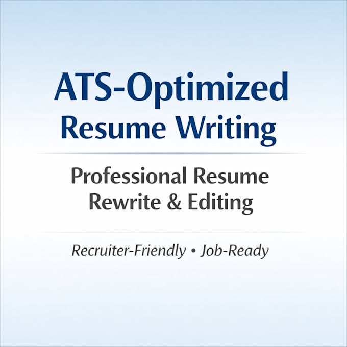 write or rewrite an ats optimized resume
