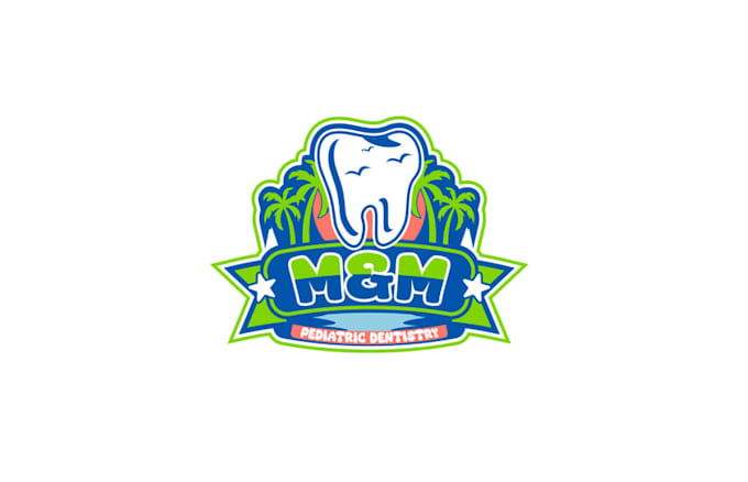 design creative fun kids dental office logo