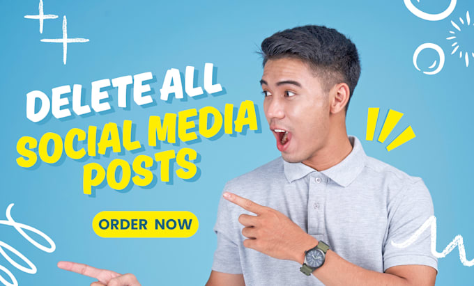 delete your  facebook or instagram all social media posts
