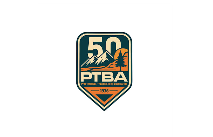 design celebrate years trail industry logo