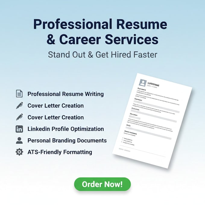 Write an ats friendly resume, cover letter and optimize your linkedin ...