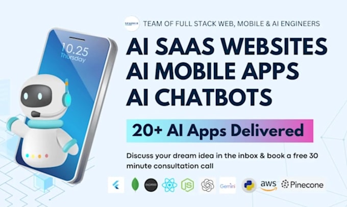 build ai website, ai mobile app, ai chatbot, ai agent, ai automation