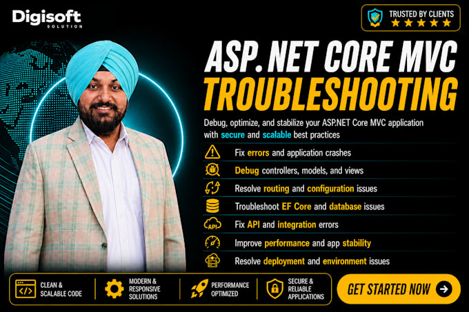 develop and fix asp dot net mvc web app
