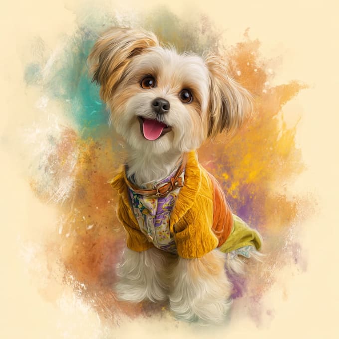 pet portrait into cute disney style