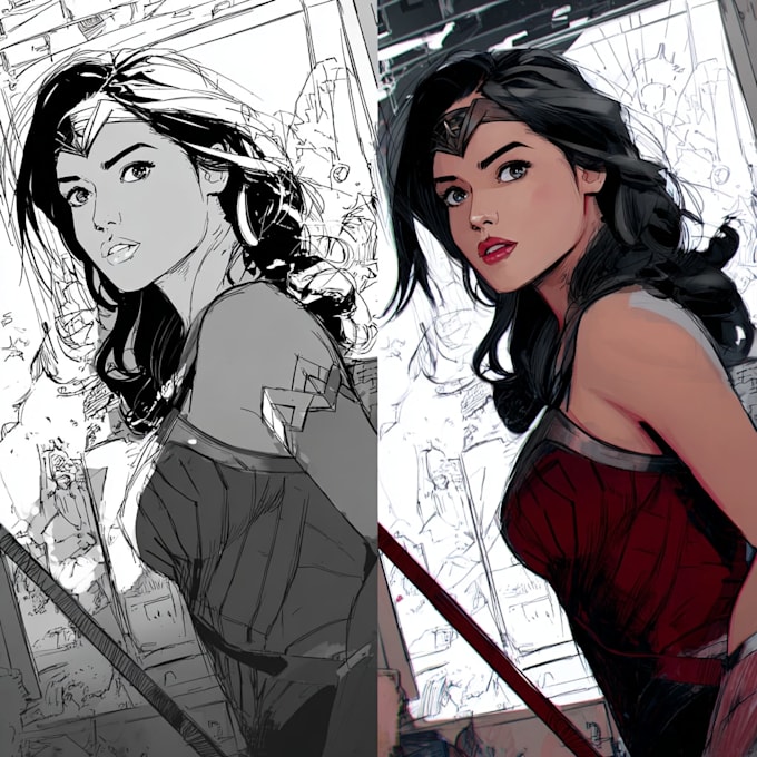 do comic book illustration with comic book illustrator