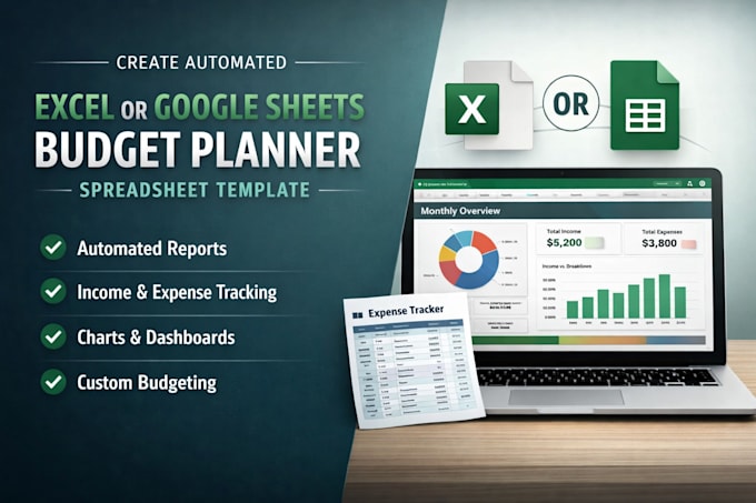 create automated excel spreadsheet, finance budget planner debt payoff sheet