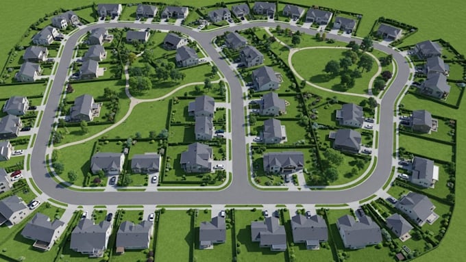prepare high quality residential subdivision visualization plans
