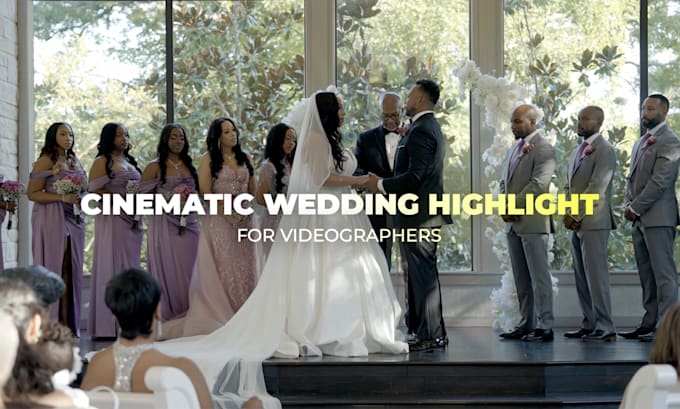 edit cinematic wedding highlights for videographers