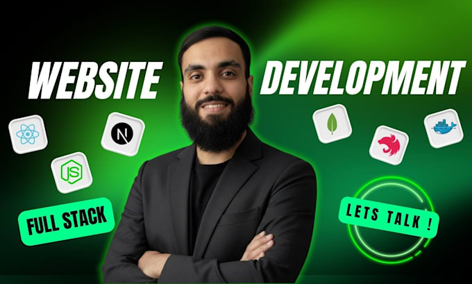 custom website development as full stack developer, front end developer