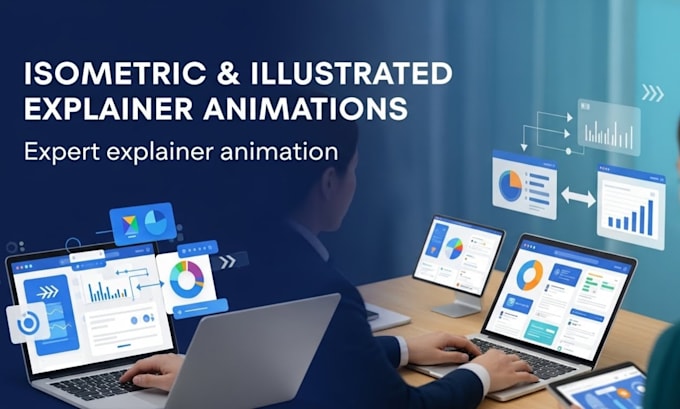 Create custom isometric explainer animation for your app, website or ...