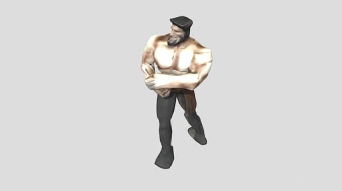 Retro character,n64 character model,ps1 ps2 style,pixelated psx model ...