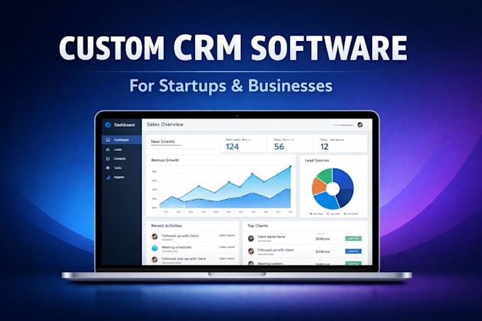 Custom crm software, software development, erp or saas app for your ...