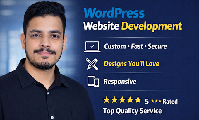 develop your wordpress website, blog and woocommerce store