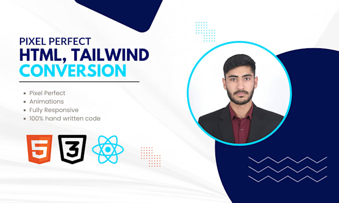 convert figma, PSD to responsive HTML, CSS, bootstrap, tailwind, javascript