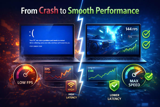 windows game optimization boost fps and fix fps drops