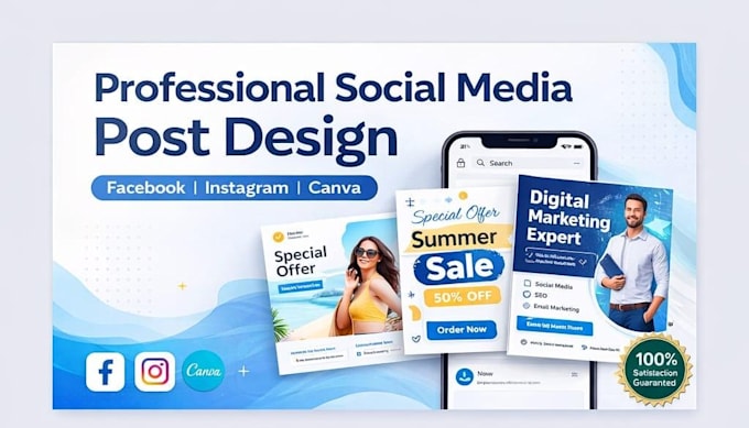 Design professional social media posts and banners using canva by ...