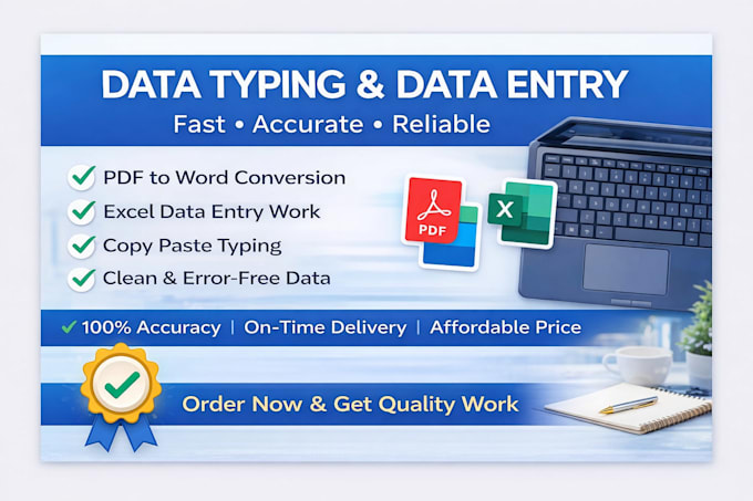 do accurate typing, data entry and assignment formatting
