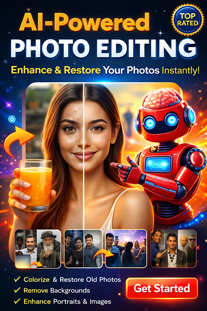 professionally enhance, upscale, and restore photos using ai