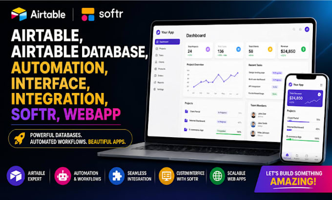 alrtable, alrtable database, automation, interface, intergation, softr, webapp