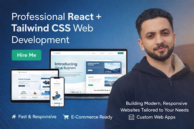 build a react  website