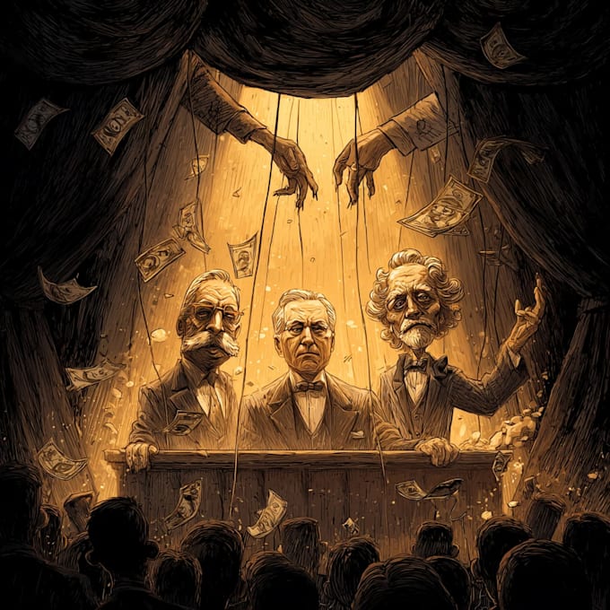 do a political cartoon art