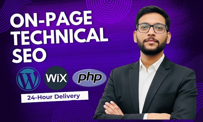 do onpage technical seo for wordpress, wix and php websites
