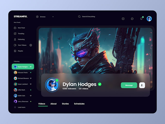 create netflix clone interactive and dynamic functionality
