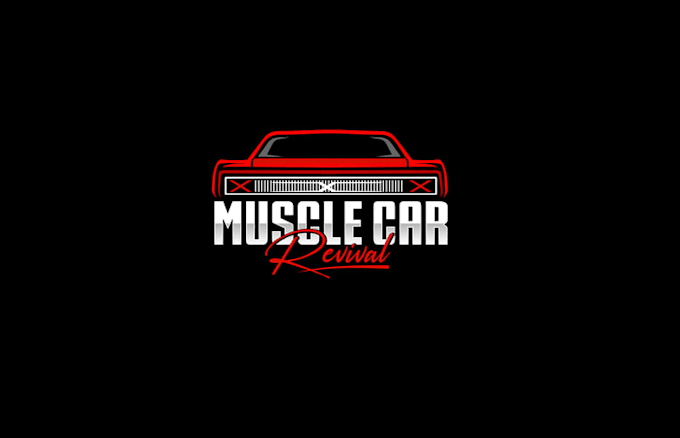 design muscle car event race logo