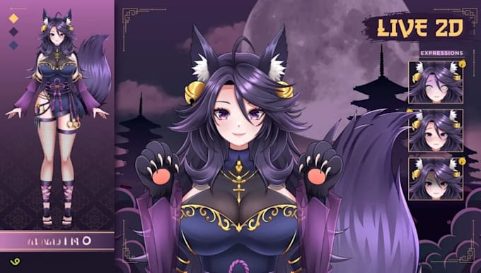 rig live2d vtuber model vtuber rigging anime live2d model vtube studio 3d model