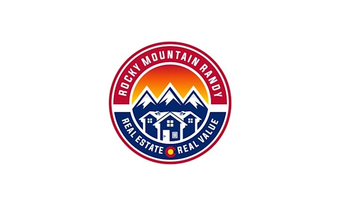 design amazing skier jumping off house logo