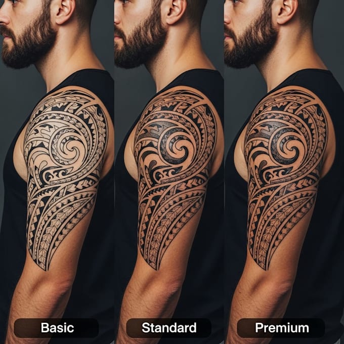 design a tribal tattoo illustration