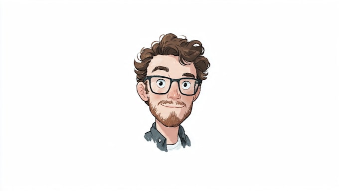 create simple cartoon portrait